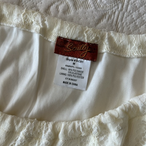 Scully Lace Stretchy Summer Cottagecore Long Sleeve Dolly Parton Dress M - Picture 5 of 6